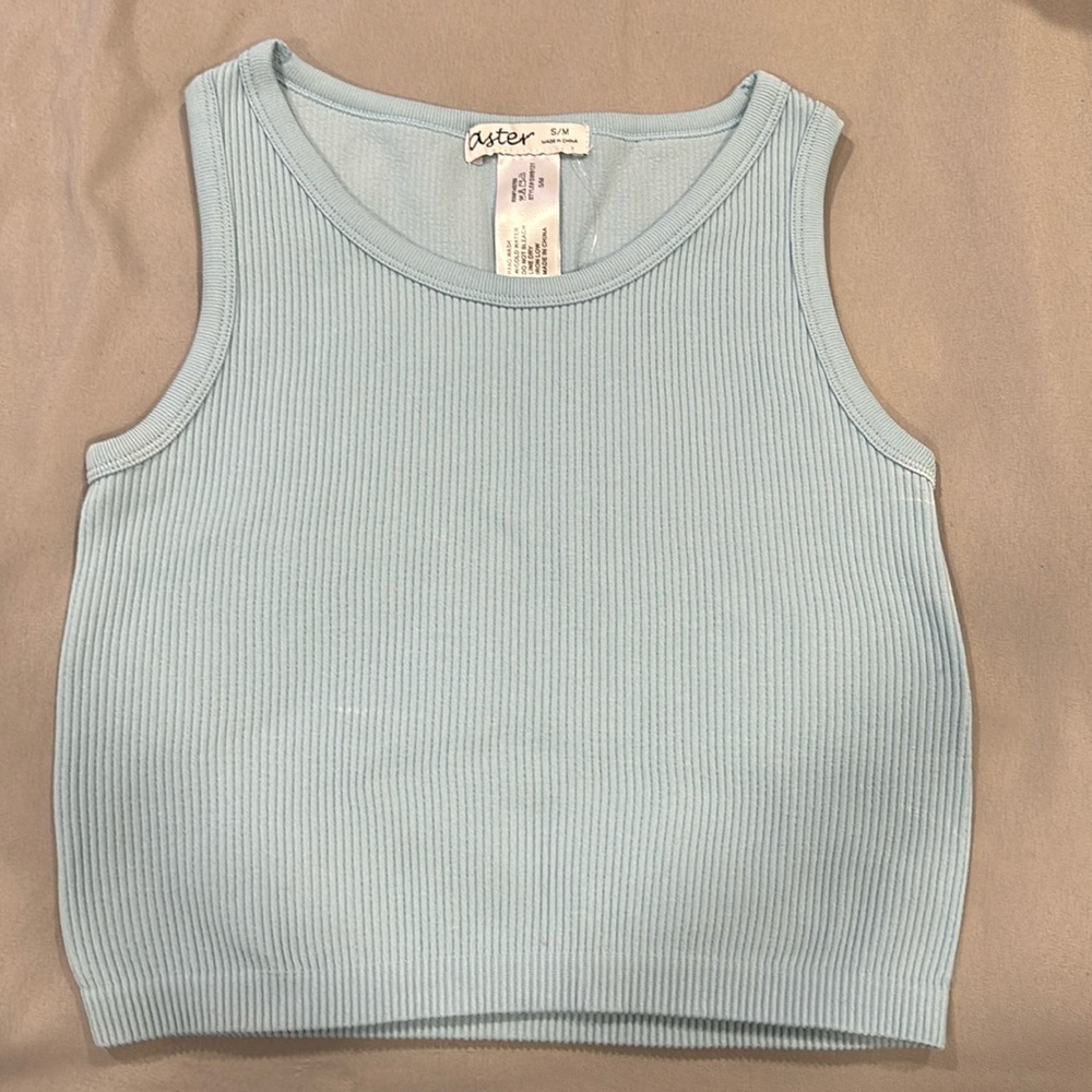Baby blue tank top